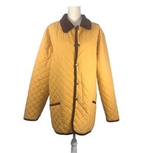 Horse Country Equestrian Casual Barn Coat Mustard Size XL
